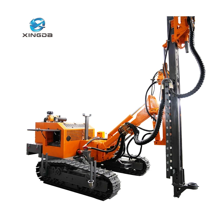 Plataforma de perfura&ccedil;&atilde;o DTH montada sobre esteiras XD-430