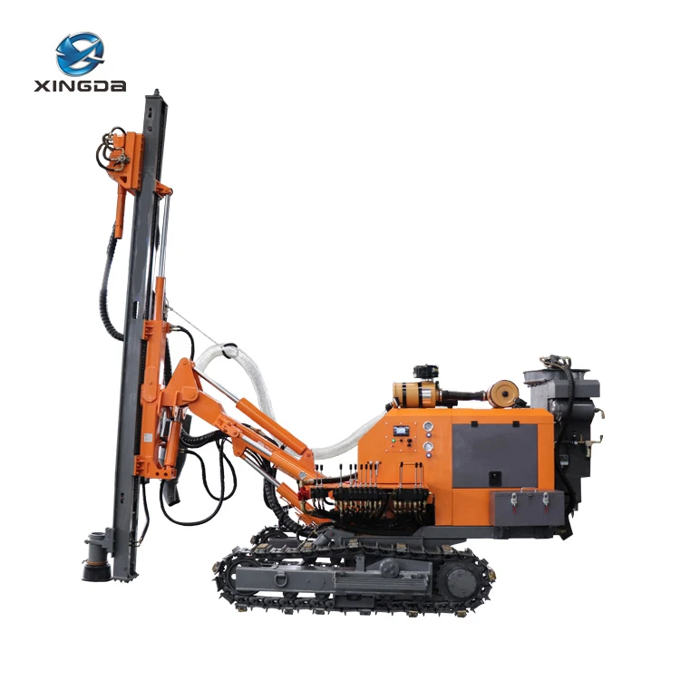 Plataforma de perfura&ccedil;&atilde;o DTH montada sobre esteiras XD-420T