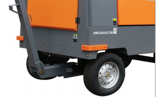 Venda quente motor diesel movido a motor móvel portátil de pressão média compressor de ar bomba de motor de ar para construção de perfuração