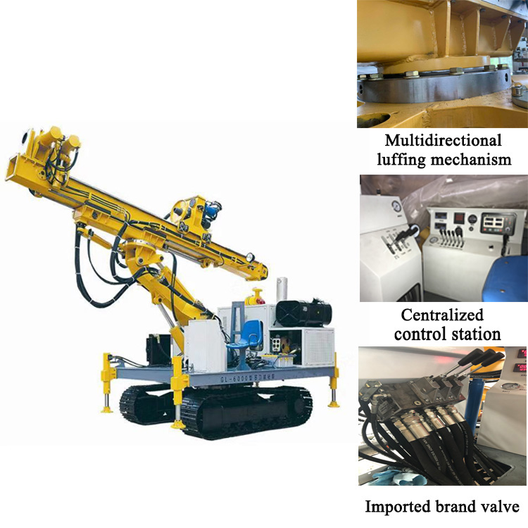 Equipamento de perfuração de engenharia hidráulica multifuncional modelo GL-6000S